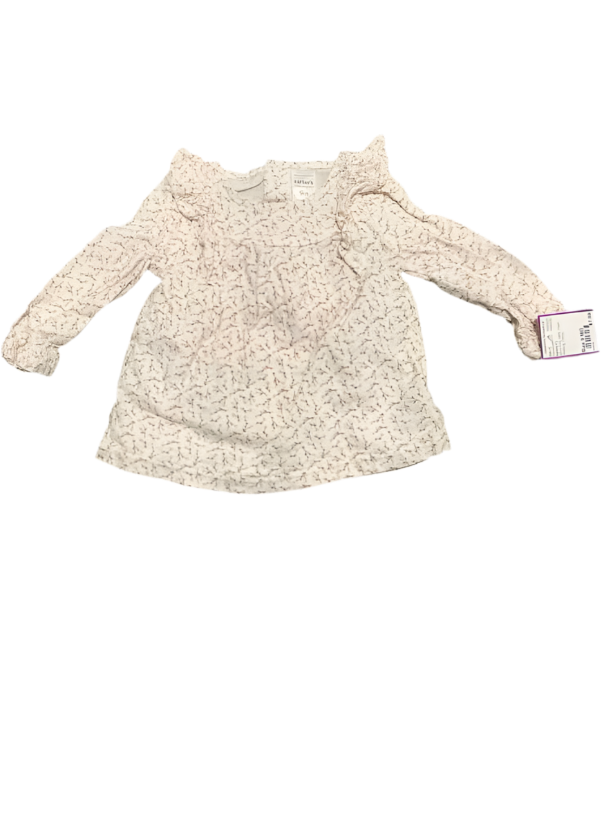 Carters (C) White Pink Infant Size 9 MO Girl's CasualDress