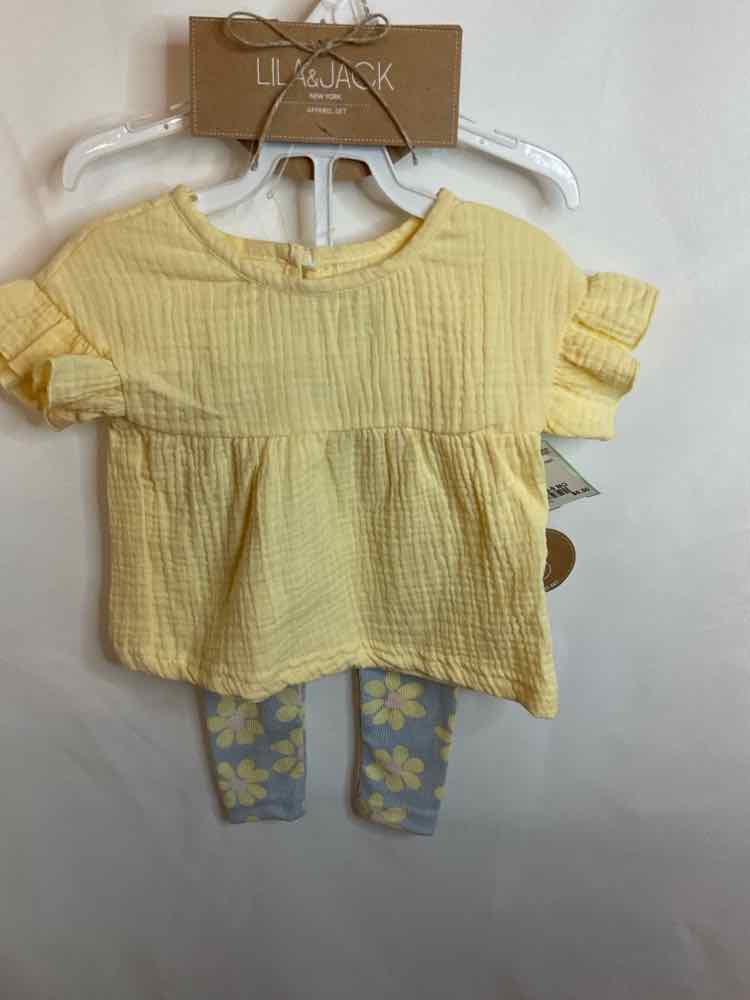 D Brand Yellow Infant Size 6-9 MO 2PC Casual