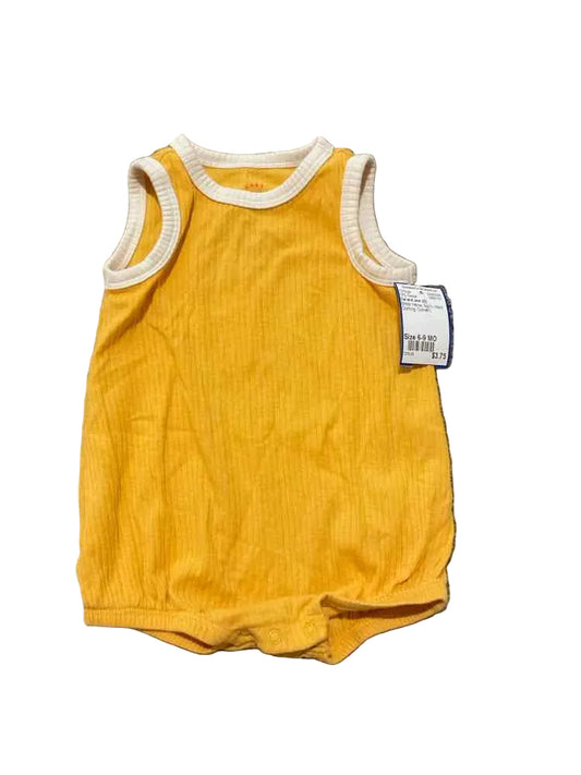 Cat and Jack (D) White Yellow Infant Size 6-9 MO Boy's 1PC Casual