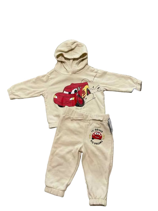 Disney (B) Red Tan Infant Size 6-9 MO Boy's 2PCSleepwear