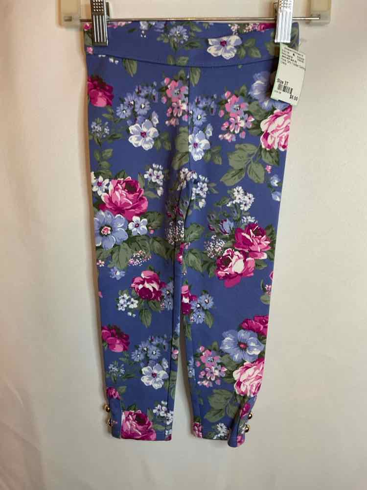 Janie and Jack (A) Floral Toddler Size 3T BasicLeggings
