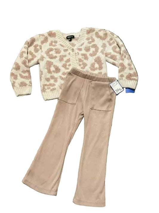 DKNY (A) Brown Toddler Size 4T Girl's 2PCCasual