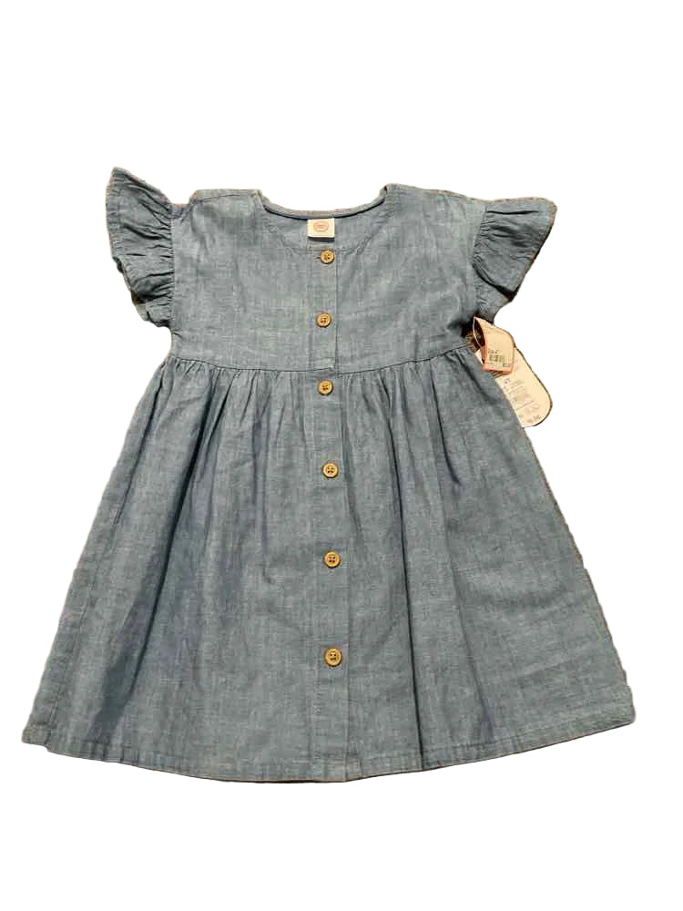 Wonder Nation (E) Blue Toddler Size 4T Girl's CasualDress