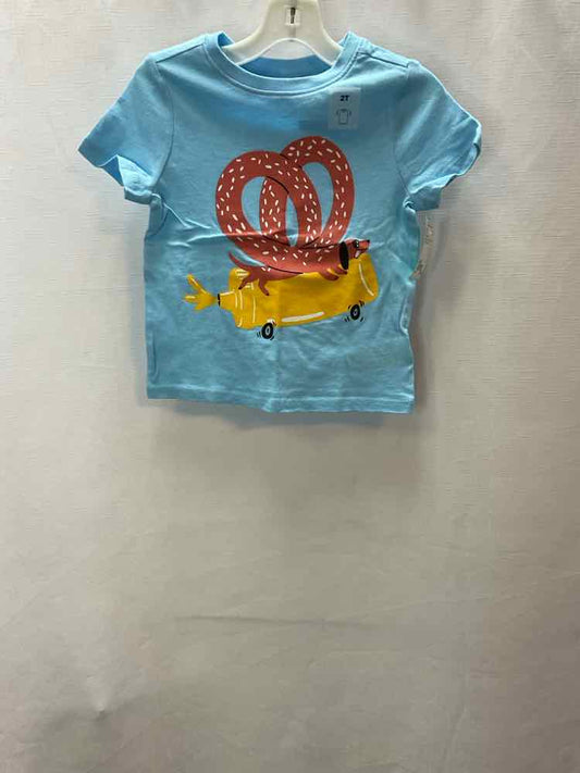 Old Navy (C) Blue Red Toddler Size 2T SSTop