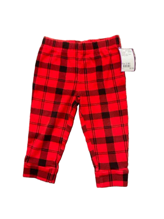 Carters (C) Red Black Infant Size 12 MO Girl's BasicLeggings