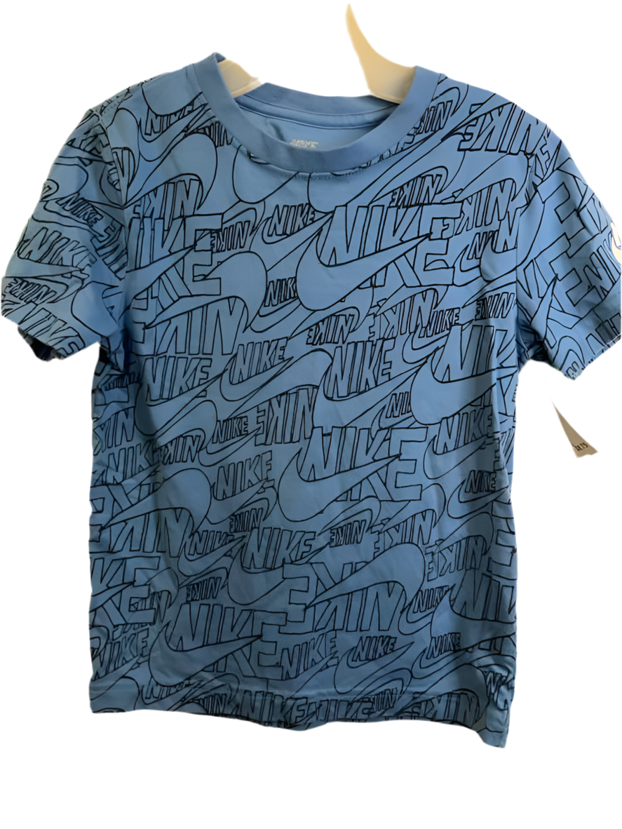Nike (B) Blue Youth Size Small AthleticTopSS