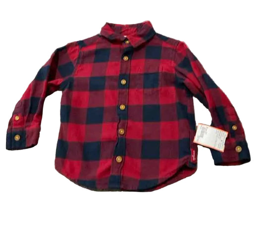 Wrangler (C) Plaid Toddler Size 2T Boy's ButtondownLS