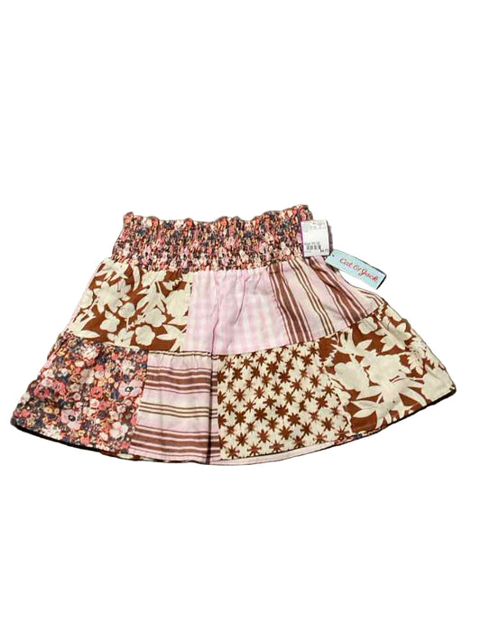 Cat and Jack (D) Brown Pink Youth Size 10-12 Girl's SkirtCasual