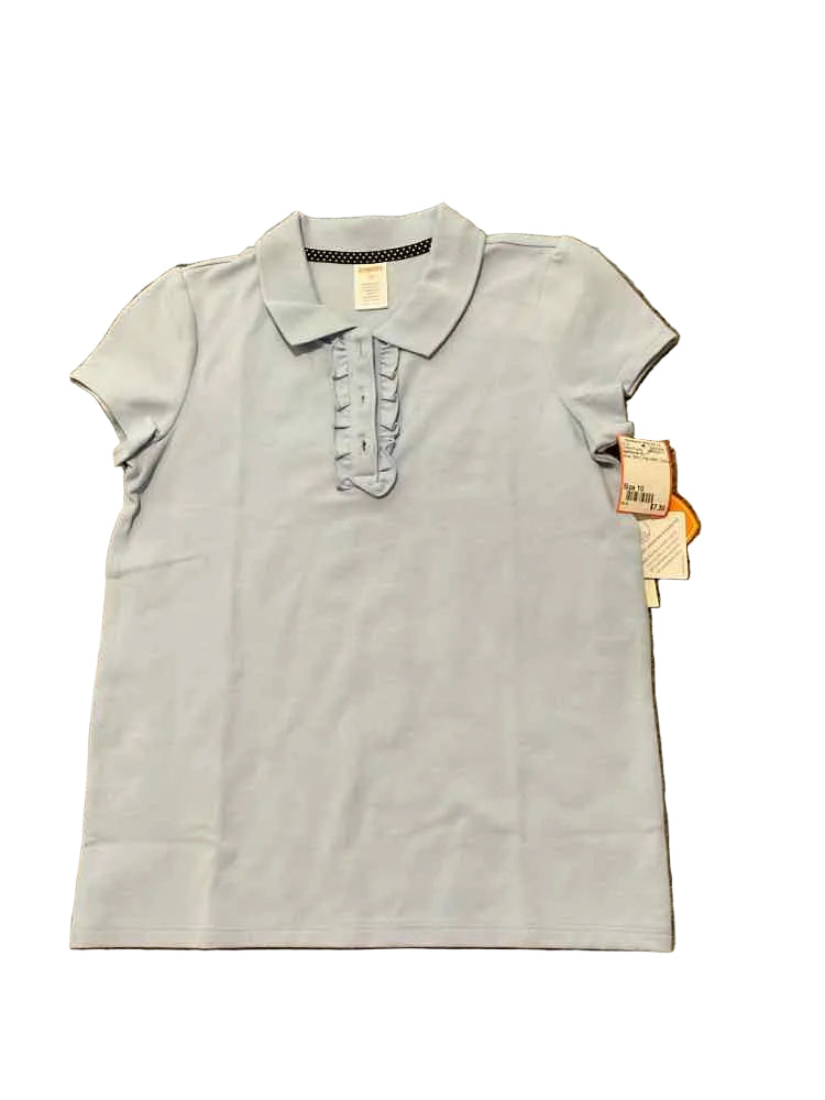 Gymboree (C) Blue Youth Size 10 Girl's UniformTopSS