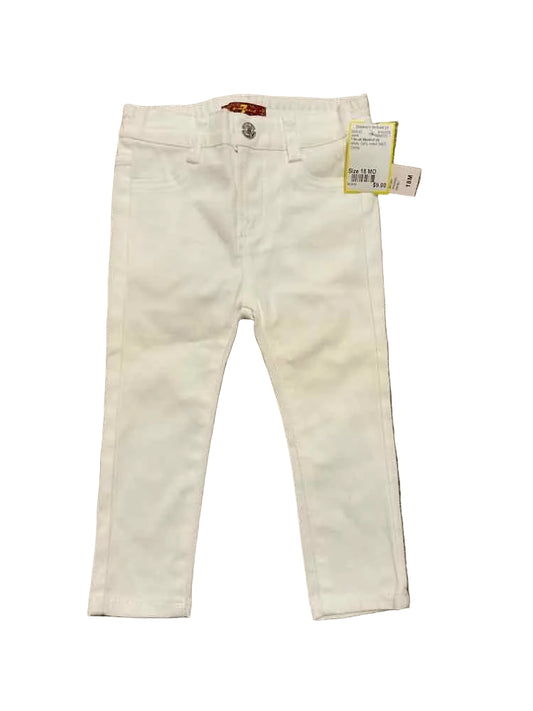7 for all Mankind (A) White Infant Size 18 MO Girl's Jeans