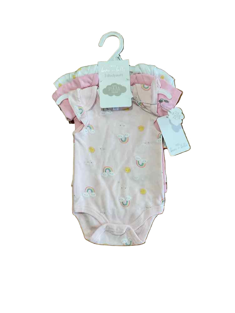 D Brand White Pink Infant Size 0-3 MO Girl's 3PC Casual