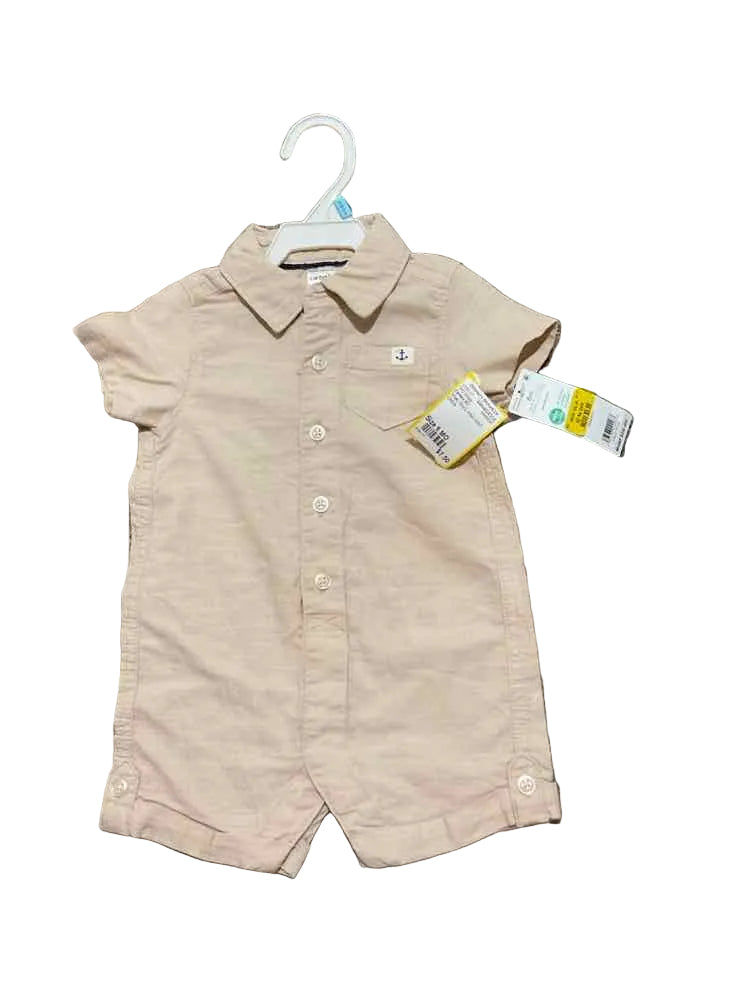 Carters (C) Khaki Infant Size 6 MO Boy's 1PC Dressy