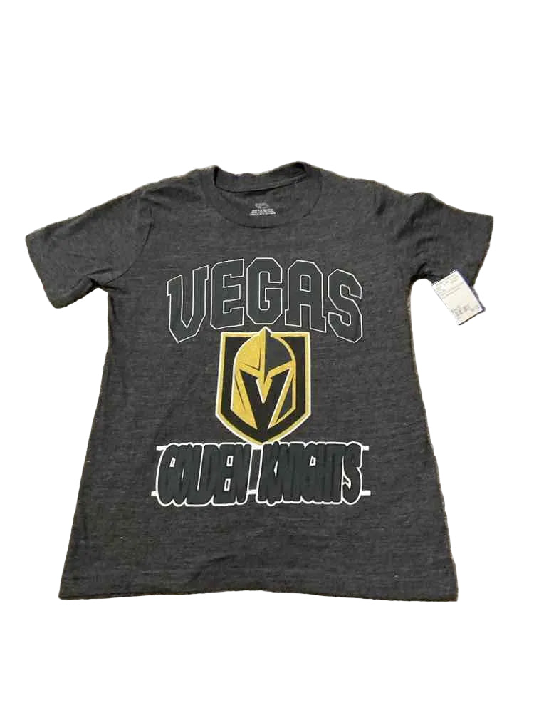 NHL (B) GRAY GOLD BLACK Youth Size 8 Boy's SSTop