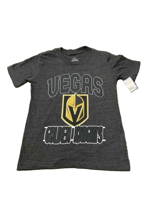 NHL (B) GRAY GOLD BLACK Youth Size 8 Boy's SSTop