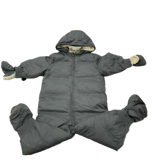 Baby Gap (B) Gray Infant Size 18-24 MO Boy's 1PC Snowsuit