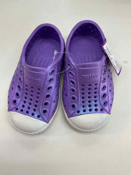 Native (B) Purple Toddler Shoe Size 4 (Toddler) SandalsBasic