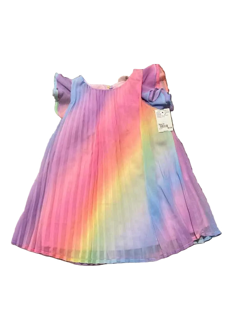 H & M (D) Rainbow Toddler Size 2T Girl's PartyDress