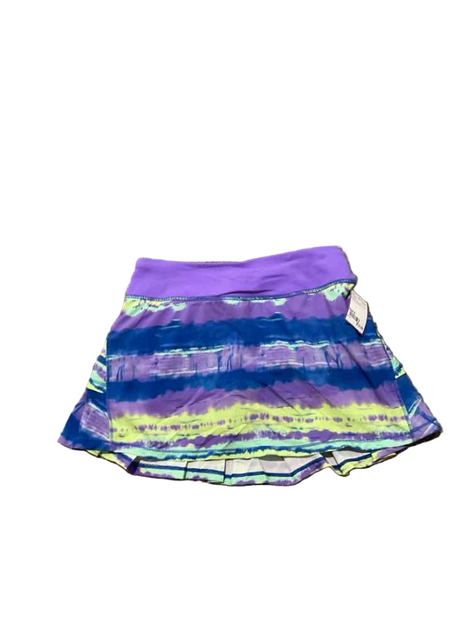 Ivivva (A) Green Purple Youth Size 8 Girl's SkirtDressy