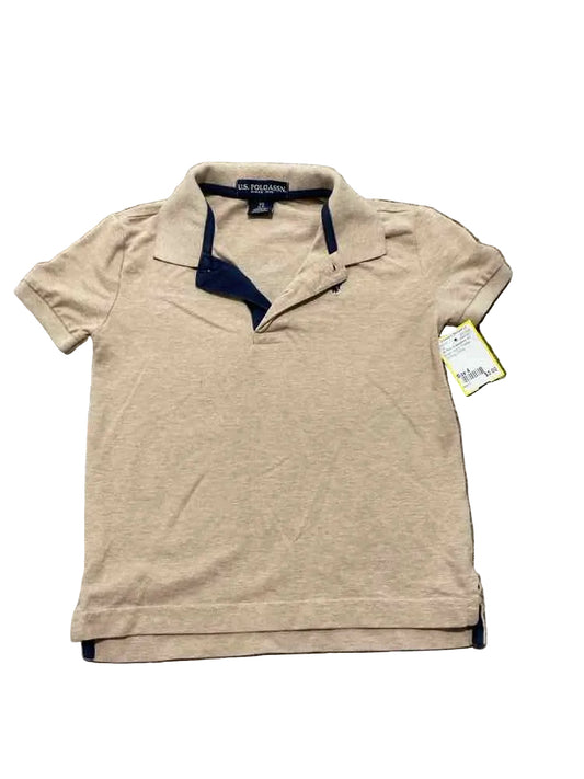 US Polo Association (C) Brown Toddler Size 4 Boy's Polo