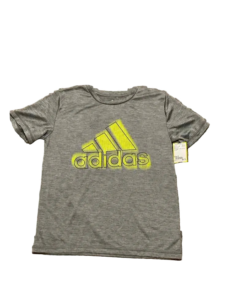 Adidas (B) Gray Youth Size 8 Boy's AthleticTopSS