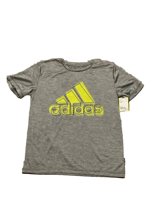 Adidas (B) Gray Youth Size 8 Boy's AthleticTopSS
