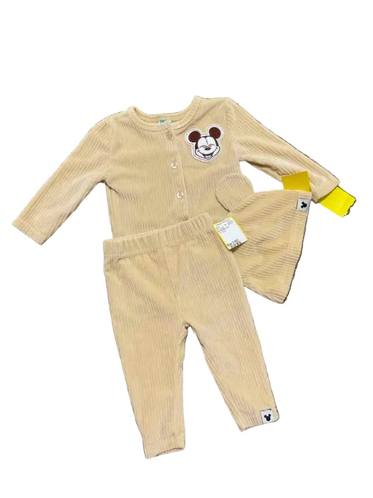 Disney Babies (C) Tan Infant Size 3 MO Boy's 3PC Casual