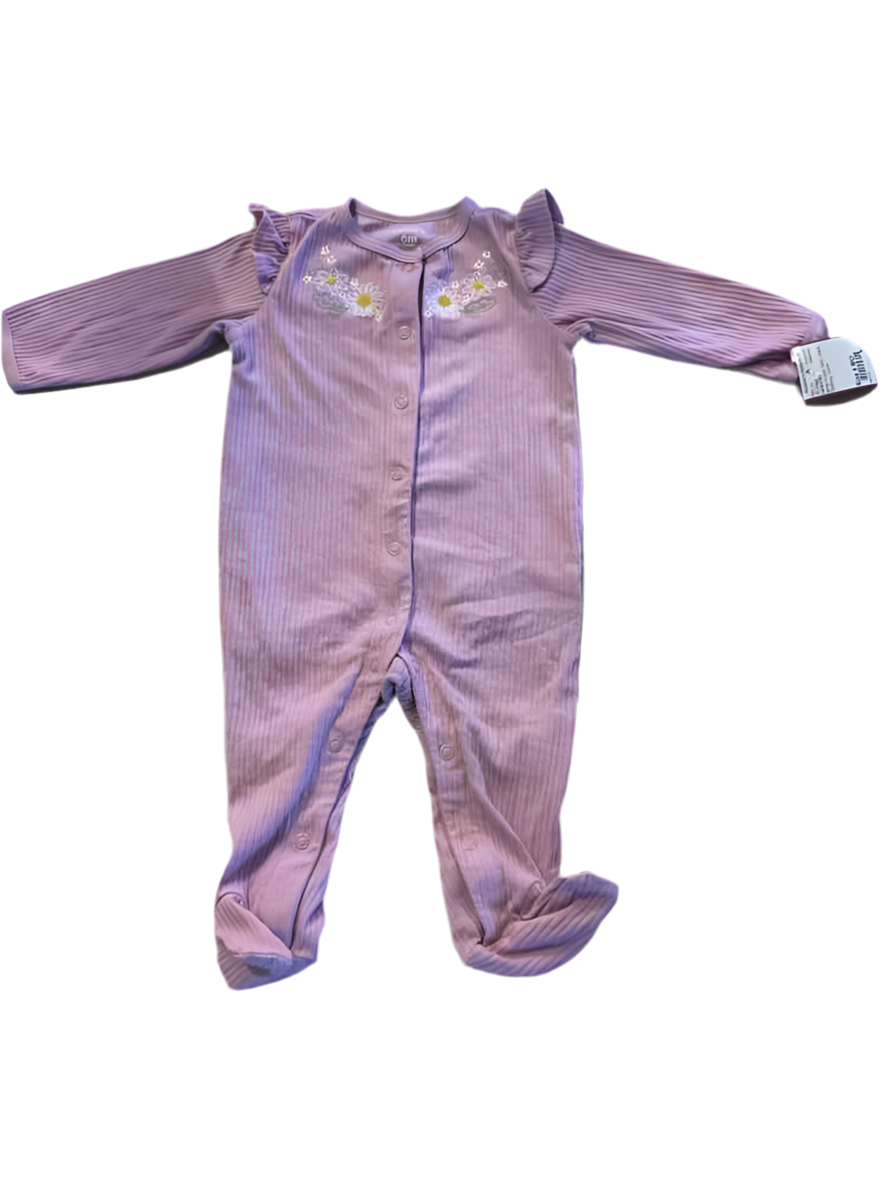 Carters (C) White Purple Infant Size 6 MO Girl's 1PCSleepwear