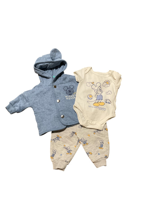 Disney Babies (C) Blue Infant Size NB 3PC Casual