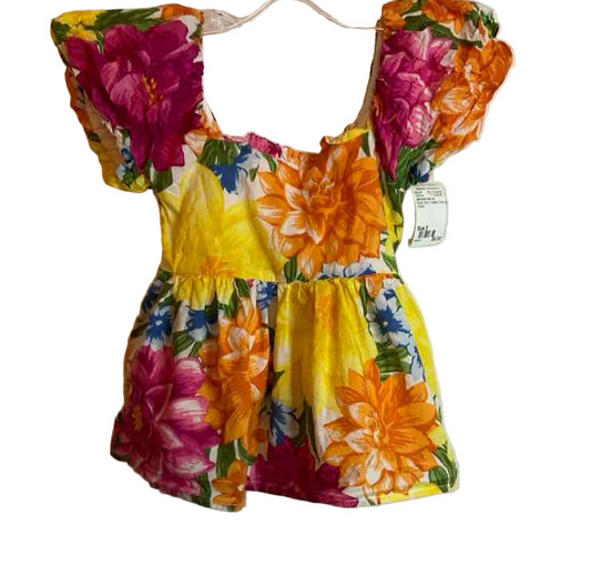 Janie and Jack (A) Floral Toddler Size 5 TankTop
