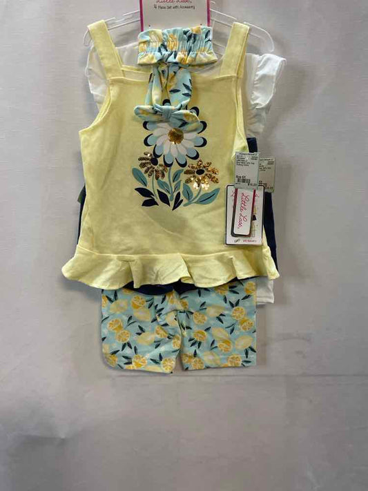 Little Lass (D) Blue Yellow Youth Size 6X 3PCCasual