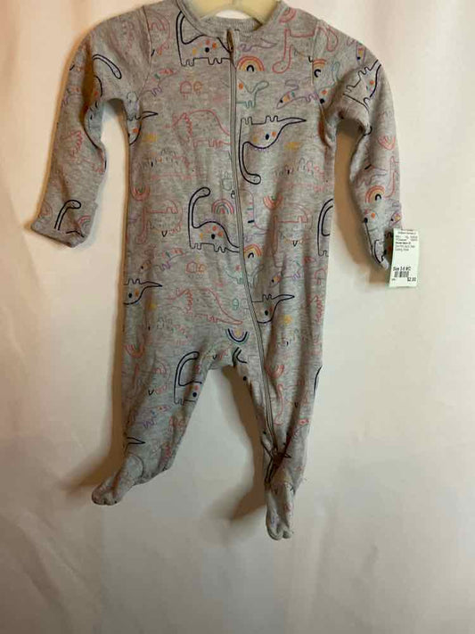 Wonder Nation (E) Dino Print Infant Size 3-6 MO 1PCSleepwear