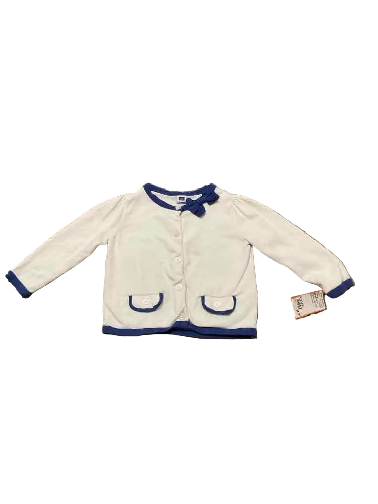 Janie and Jack (A) White Blue Infant Size 18 MO Girl's SweaterLight