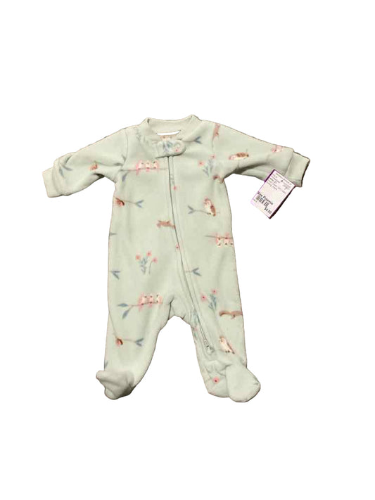 Carters (C) Brown Green Infant Size Preemie Girl's 1PCSleepwear