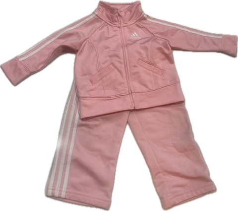 Girls Infant 9 Months Adidas 2 PC Athletic Pant Suit