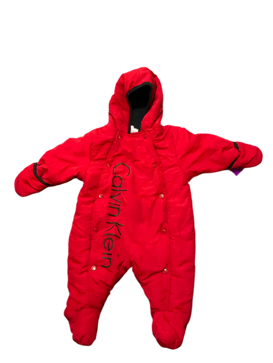 Calvin Klein (B) Red Infant Size 3-6 MO Boy's 1PC Snowsuit