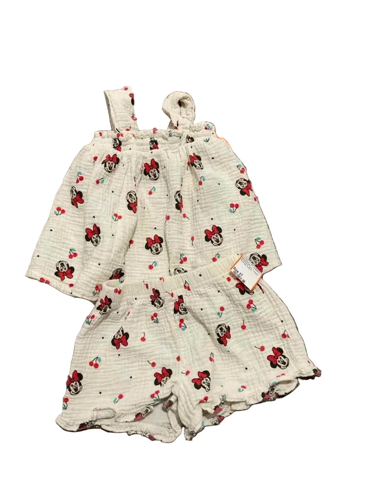 Disney Jr (D) White Red Toddler Size 3T Girl's 2PCCasual