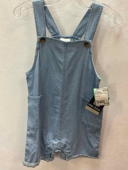 Okie Dokie (D) Blue Infant Size 24 MO Overall Short