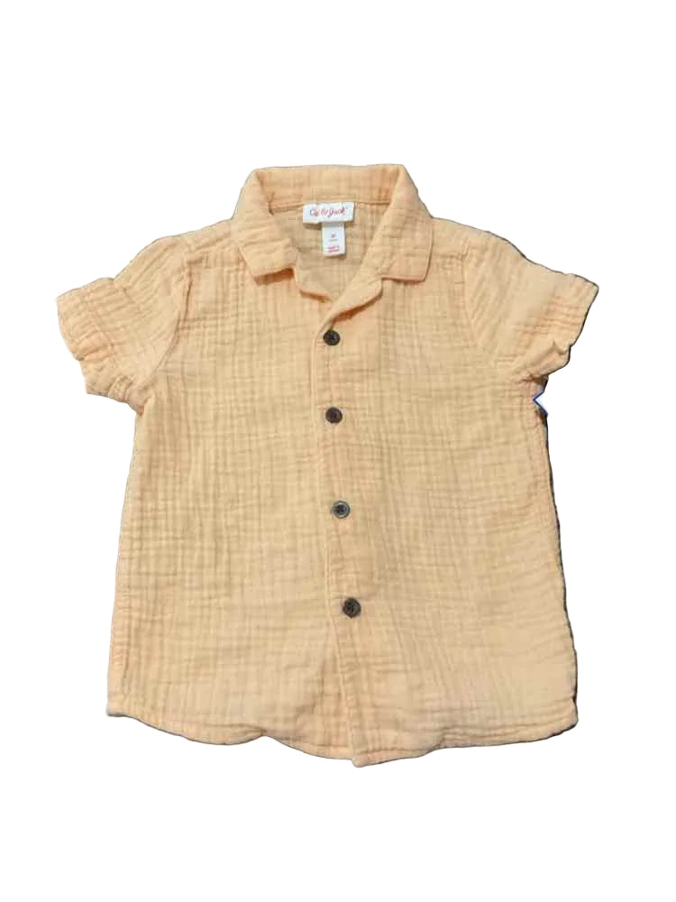 Cat and Jack (D) Orange Toddler Size 2T Boy's ButtondownSS