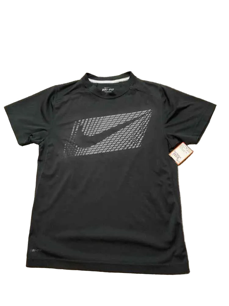 Nike (B) Black Gray Youth Size Medium Boy's AthleticTopSS
