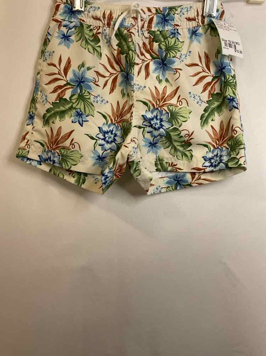 Janie and Jack (A) Hawaiian Print Infant Size 18-24 MO SwimTrunks