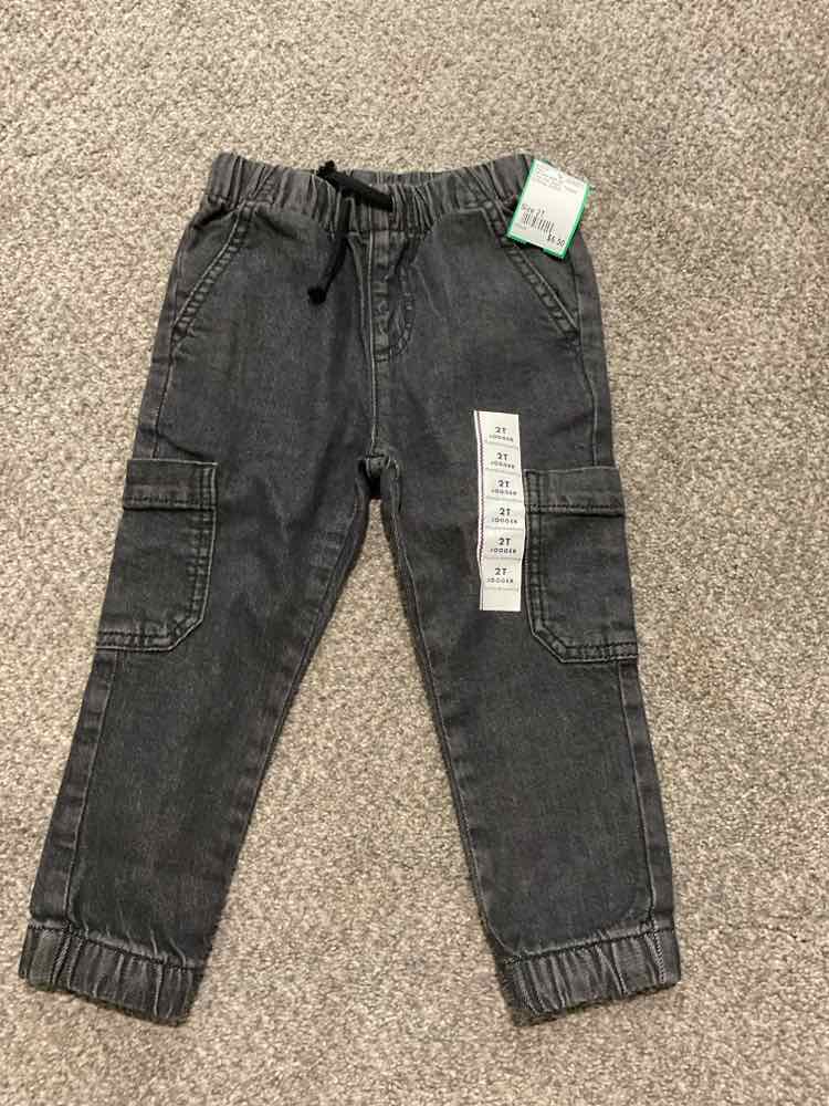 Cat and Jack (D) Charcoal Toddler Size 2T Boy's Jeans