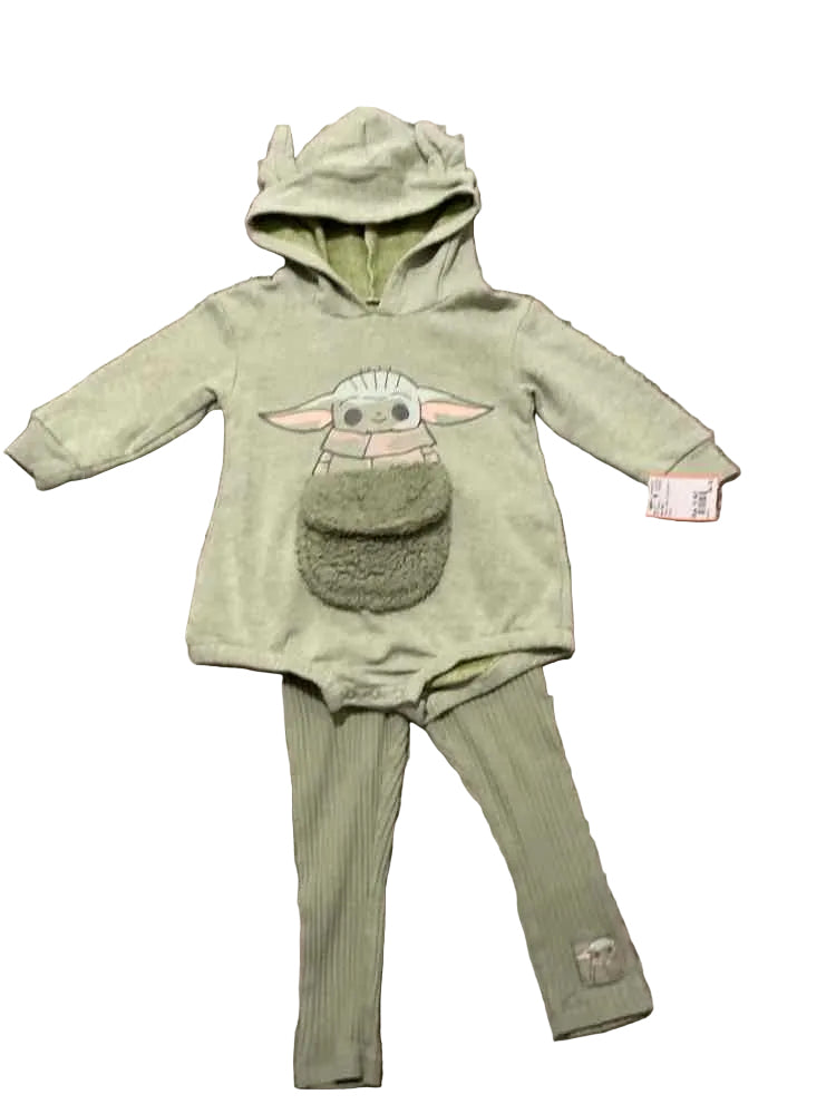 Star Wars Green Infant Size 18 MO Boy's 2PC Casual