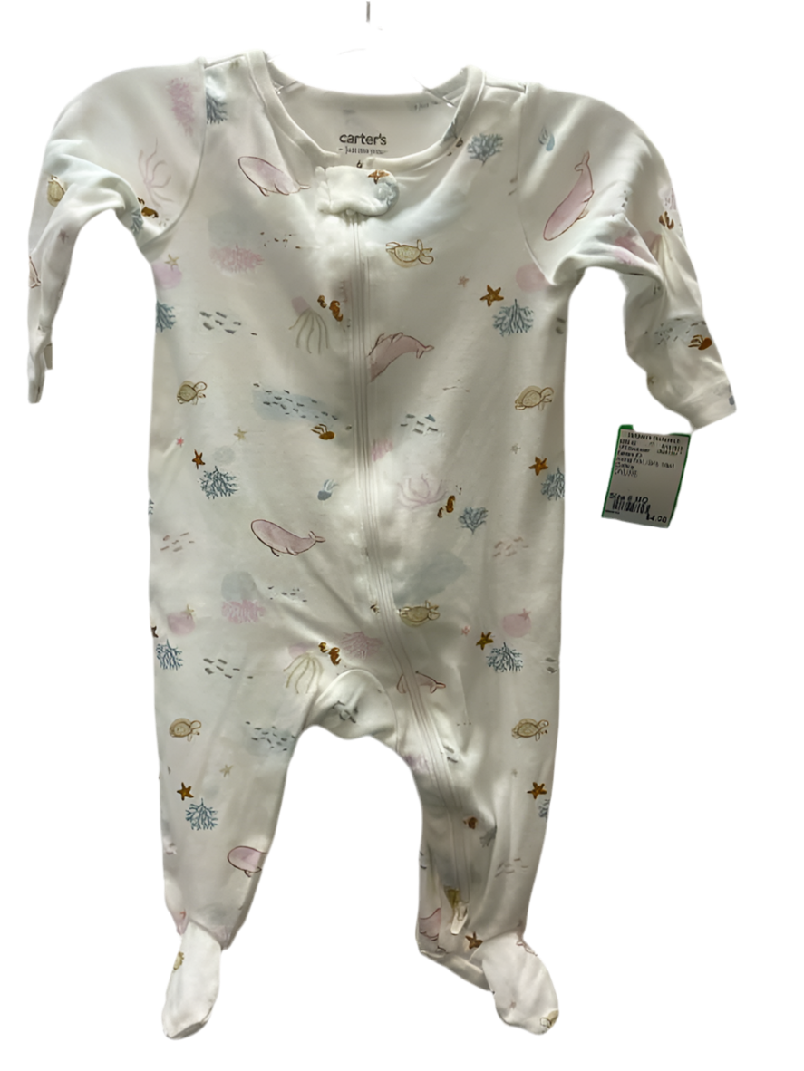 Carters (C) Animal Print Infant Size 6 MO 1PCSleepwear
