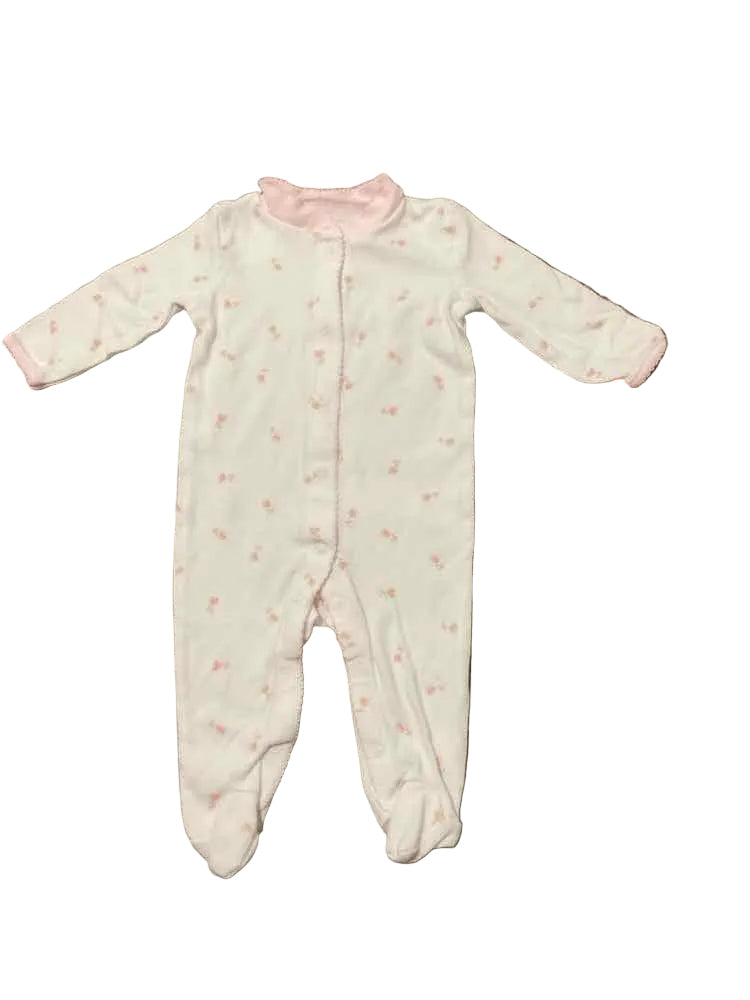 C Brand White Pink Infant Size 3-6 MO Girl's 1PCSleepwear