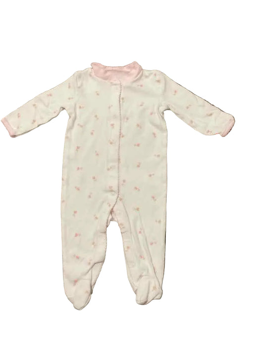 C Brand White Pink Infant Size 3-6 MO Girl's 1PCSleepwear