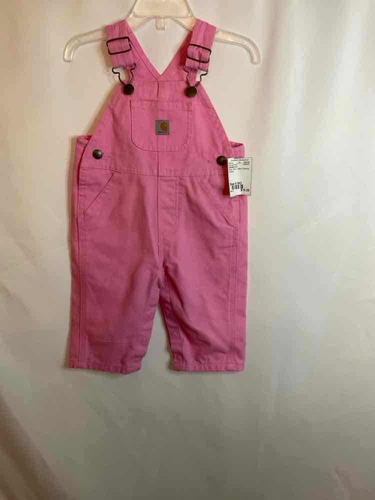 Carhartt (A) Pink Infant Size 6 MO Overall Pant