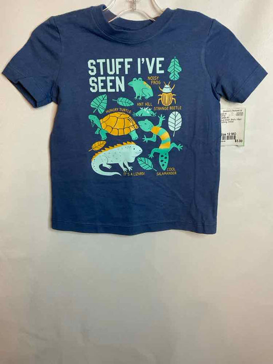 Carters (C) Blue Green Infant Size 12 MO SSTop