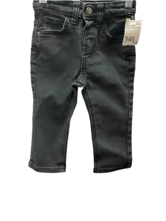 Cat and Jack (D) Black Infant Size 18 MO Jeans