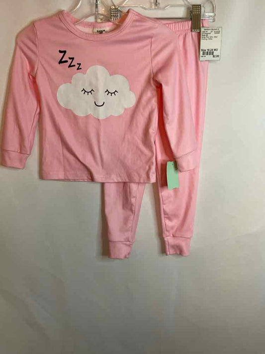 Shein (E) White Pink Infant Size 18-24 MO 2PCSleepwear