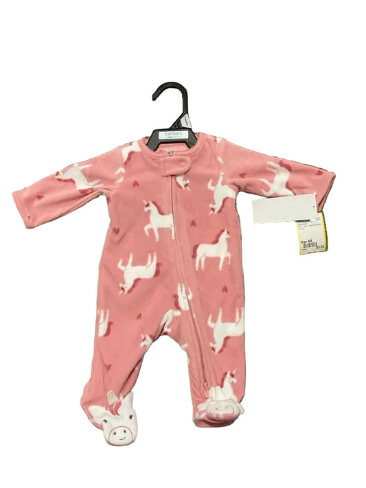 Carters (C) Pink Infant Size NB Girl's 1PCSleepwear
